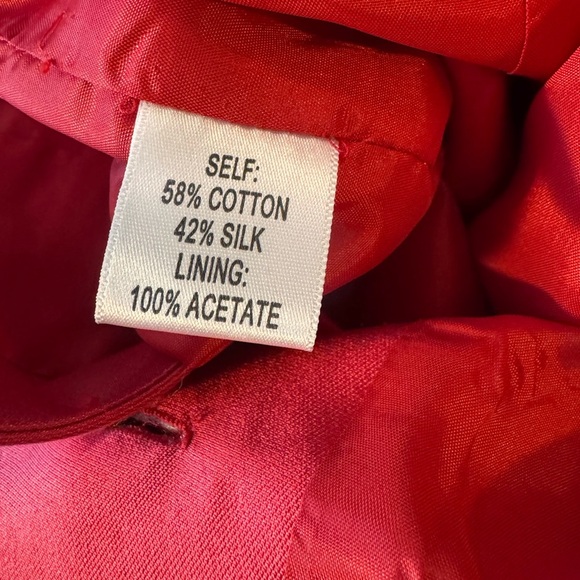 Talbots Red Women's Blazer with Black Buttons - Picture 5 of 8